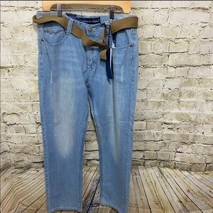 NWT American Shore Distressed Slim Straight Jeans
